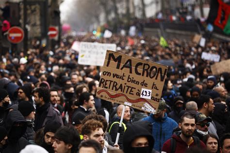 france protests macron.